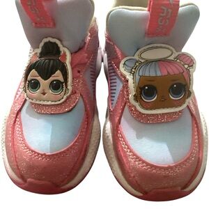 Puma Kids' Sneakers in Pink and Blue with Cartoon Accents